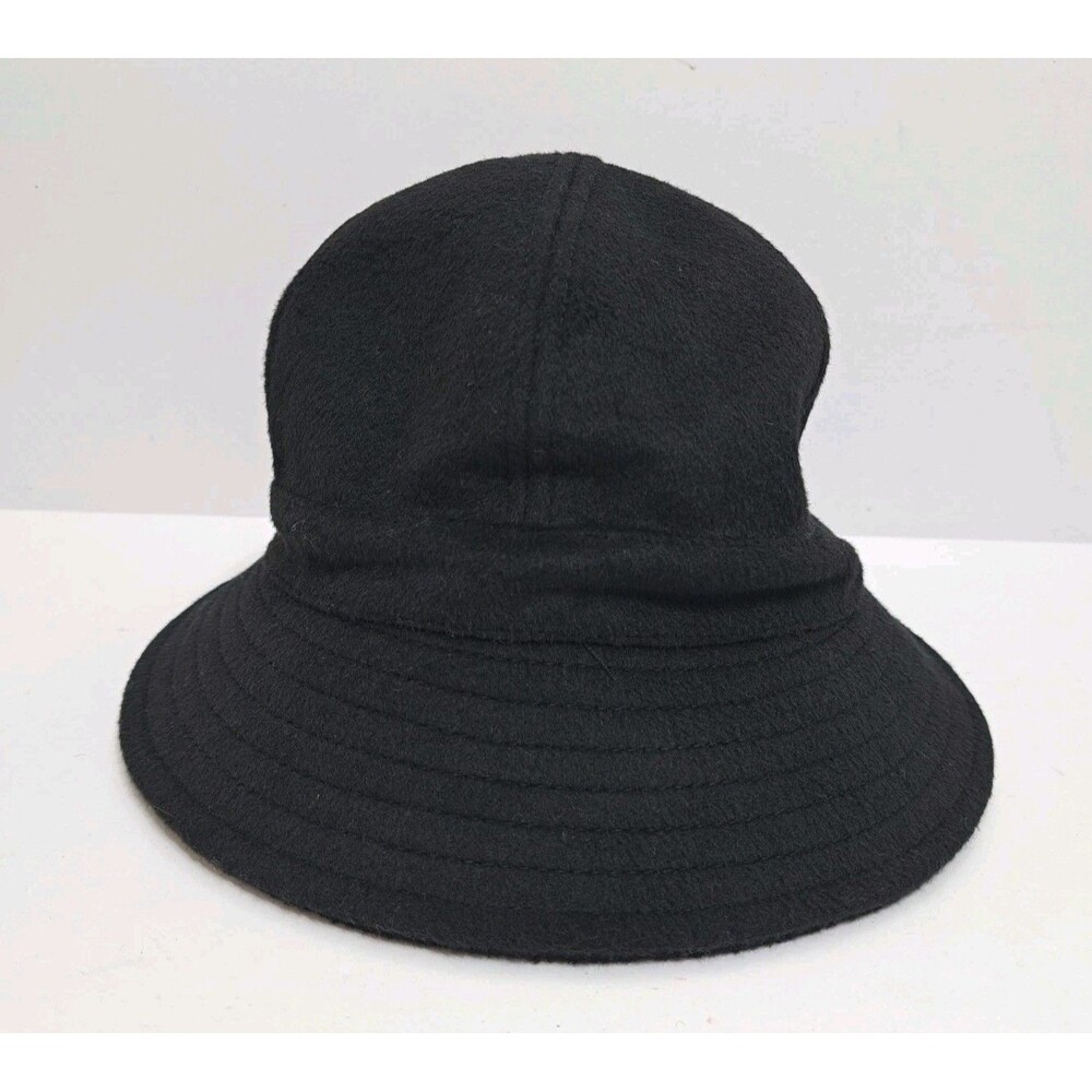 Seeberger Wool Blend Bucket Hat Cap Boonie Adjustable Black